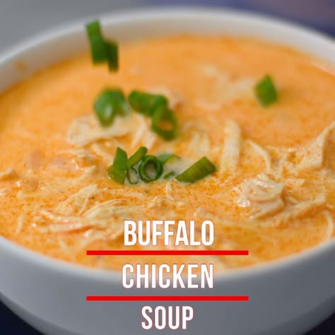 Buffalo Chicken Dip Soup, Franks Red Hot Recipes, Chicken Wing Soup, Chicken Wing Soup Recipe, Buffalo Hot Sauce, Cheeseburger Soup Crockpot, Creamy Buffalo Chicken, Low Carb Chicken Soup, Slow Cooker Buffalo Chicken