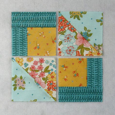 Easy Picket Fence Quilt Block Tutorial – fabric-406 Quilt Blocks Easy, Fun Quilt, Beginner Quilt, Quilting Designs Patterns, Quick Quilt, Scrappy Quilt Patterns, Quilt Block Patterns Free, Quilt Square Patterns, Quilt Sewing Patterns