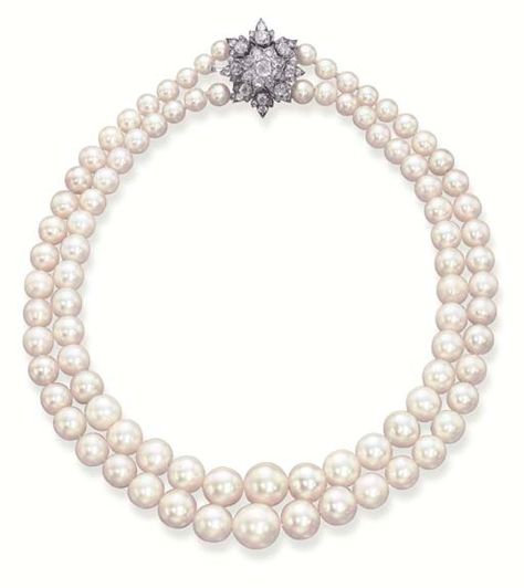 AN IMPORTANT NATURAL PEARL NECKLACE Price realised CHF 348,000 Estimate CHF 280,000 - CHF 420,000 Beautiful Wedding Jewelry, Mrs Necklace, Necklace Ruby, Natural Pearl Necklace, Pearl Jewels, Pearl Necklace Wedding, Ruby Necklace, Natural Pearl, Bride Jewellery