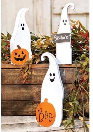 Snowmen Decorations, Wooden Ghost, Beware Sign, Smiling Expression, Fall Pallets, Board Crafts, Fall Wood Crafts, Halloween Wood Crafts, Rustic Halloween