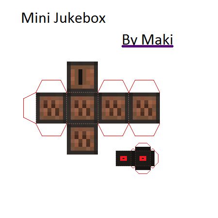 Minecraft mini jukebox printable Paper Crafts Minecraft, Box Papercraft, Minecraft Box, Minecraft Paper, Papercraft Minecraft Skin, Minecraft Templates, Minecraft Printables, Minecraft Blocks, Diy Minecraft