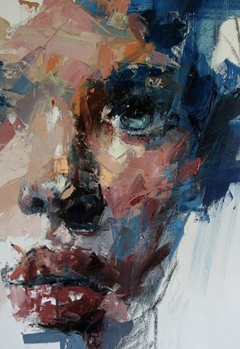 #art Ryan Hewett, Istoria Artei, Charcoal Drawings, Soyut Sanat Tabloları, Palette Knife Painting, Oil Pastels, Abstract Portrait, Art And Illustration, Face Art