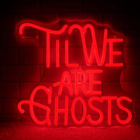 Just found this amazing item on AliExpress. Check it out! C$54.88 50％ Off | Til We Are Ghost Neon Sign LED Neon Light USB Halloween Decoration Ghost Home Bedroom Room Decor Halloween Party Room Decor Halloween, Halloween Ghost Decorations, Ghost Light, Neon Wall, Novelty Lighting, Candles For Sale, Halloween Lights, Led Neon Lighting, Spooky Decor