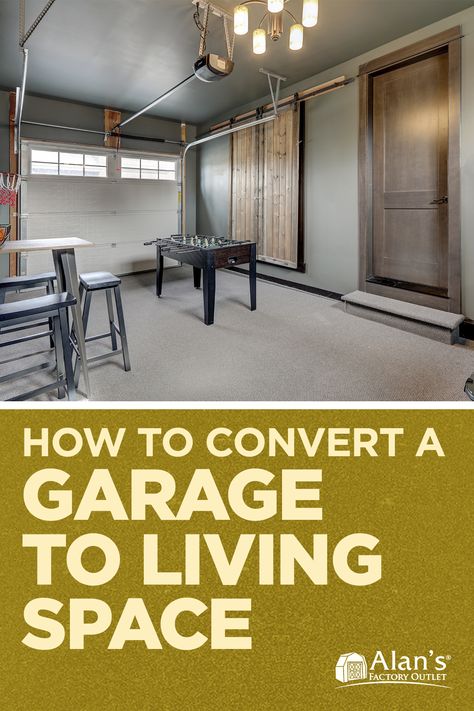 garage to living space Garage Turned Into Living Space Exterior, Garage Apartments Ideas, Converting Garage To Living Space Ideas, Turning A Garage Into Living Space, Garage Into Room, Convert Garage To Living Space, Garage Transformation Living Spaces, Garage To Living Room Conversion, Garage Office Ideas Layout