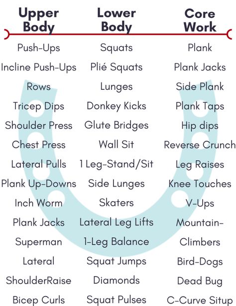 Exercises – Equestrian Digest Equestrian Diet Plan, Exercise For Equestrians, Equestrian Gym Workout, Equestrian Workout Plan, Equestrian Workouts At Home, Barrel Racer Workout, Horse Exercises Western, Barrel Racing Workout, Horse Riding Exercises