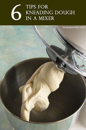 Tips for kneading dough in a mixer. #recipepocket #breadrecipes Stand Mixer Bread, Stand Mixer Recipes, Kitchen Aid Recipes, Mixer Recipes, Kneading Dough, Tandoori Masala, Bread Bun, Bread Machine Recipes, Bread And Pastries