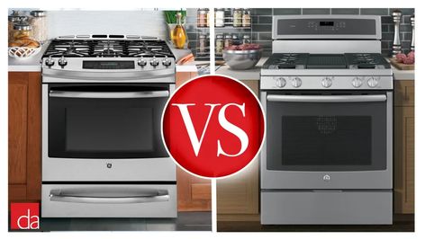 Slide-In vs Freestanding Range - Which Stove is Best For Your Kitchen Stove Covers, Full Kitchen Remodel, Freestanding Oven, Freestanding Range, Custom Backsplash, Freestanding Stove, Stove Backsplash, Slide In Range, New Stove