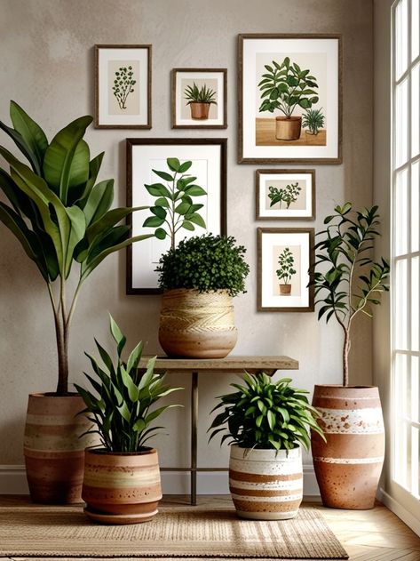 #ModernHomeDecor #IndoorPlants #UrbanJungle #NYCHome #PlantStyling #GreenLiving #HomeInspiration #InteriorDesign #UrbanDecor #NatureAtHome Indoor Plant Decoration, Plants Under Tv, Plant Wall Decor Living Room, Wall Plant Shelves, Indoor Plant Display Ideas, Plant Lounge, Plant Display Indoor, Plant Art Wall, Zen Balcony