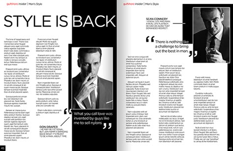 Men's Style | Magazine Spread on Behance Magazine Layout Interview, Interview Magazine Layout, Tabloid Layout, Interview Layout, Magazine Spread Layout, Magazine Layout Ideas, Newspaper Design Layout, Alex Taylor, Fashion Editorial Layout