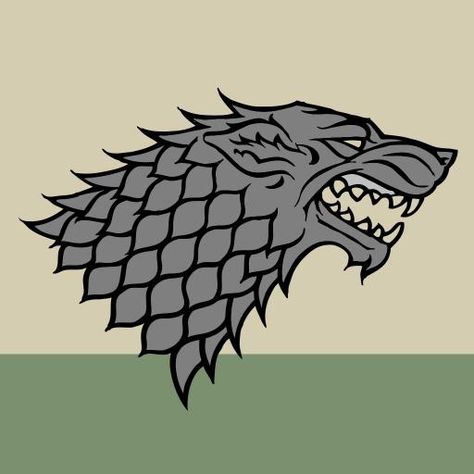 House Stark of Winterfell is a Great House of Westeros, ruling over the vast region known as the... House Stark Sigil, Stark Sigil, Game Of Thrones Winter, Game Of Thrones Party, A Game Of Thrones, Iphone 5 Wallpaper, House Games, Dire Wolf, House Stark