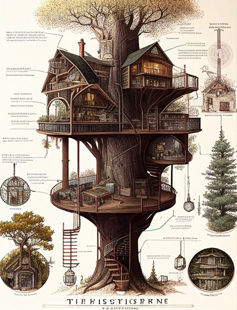 Fantasy House Concept, Fantasy Village, Tree House Designs, Fantasy Homes, Fantasy House, Fantasy City, Fantasy Places, Bloxburg House Ideas, Fantasy Map