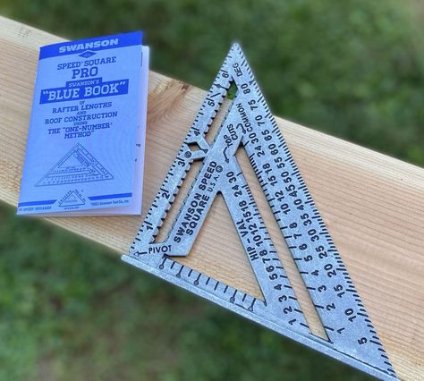 Swanson Speed Square Swanson Speed Square, Rafter Square, Firewood Racks, Speed Square, Roof Construction, Space Gift, Home Tools, Used Tools, Blue Books