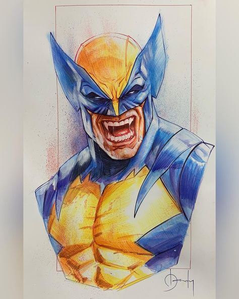 #wolverine #marvel #comicart #fanart #comicstyle | Instagram Logan Wolverine Art, Adi Granov, Wolverine Artwork, Terror Art, Wolverine Logan, Character Details, Xmen Art, Best Marvel Characters, Wolverine Art