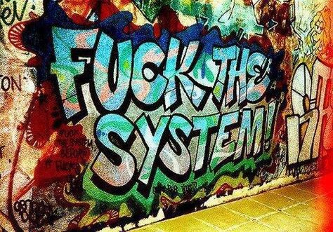 Anti-establishment graffiti Graffiti Quotes, Old School Fashion, Art Graffiti, Graffiti Lettering, Street Art Graffiti, Artsy Fartsy, Graffiti Art, Creative Inspiration, We Heart It