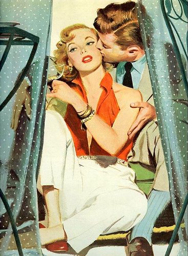 Sue and Charlie 1950 Companion Magazine Visuell Identitet, Pulp Fiction Art, Vintage Couples, Romance Art, Magazine Illustration, Vintage Romance, 캐릭터 드로잉, Pulp Art, Arte Inspo