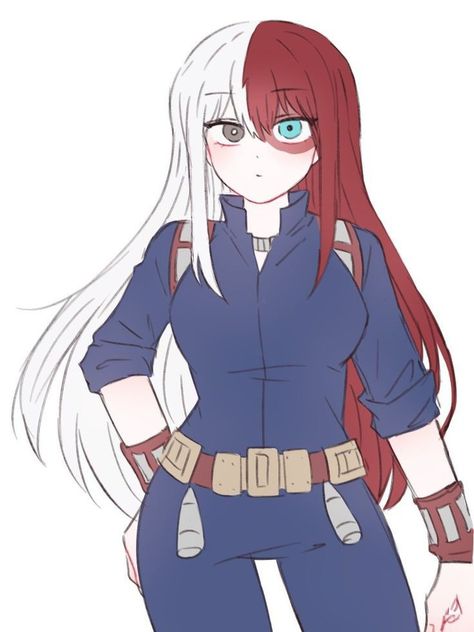 Fem Bakugou, Female Todoroki, My Hero Academia Genderbend, Erin Clover, Fem Todoroki, Avatar Maker, Mha Oc, Anime Eyes, Anime Oc