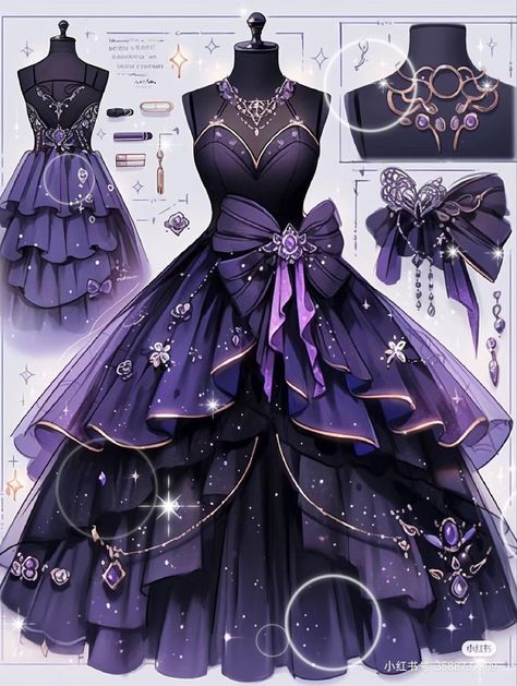 Aphmau Minecraft, Demon Slayer Ocs, Magic Clothes, Diy Kostüm, Dress Design Drawing, Fashion Drawing Dresses, Fantasy Dresses, Anime Inspired Outfits, Dress Design Sketches