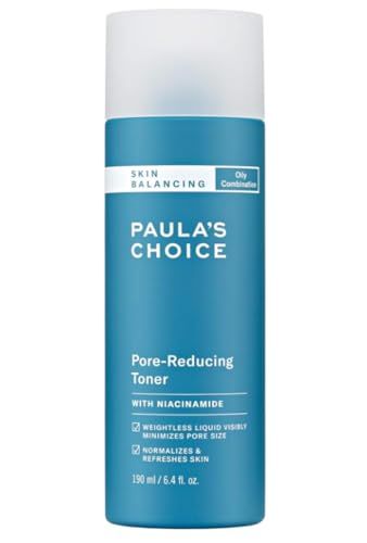 Paula's Choice Skin Balancing Pore-Reducing Toner for Combination and Oily Skin, Minimizes Large Pores, 6.4 Fluid Ounce Bottle Glowing Black Skin, Get Glass Skin, Oil Based Cleanser, Simple Habits, Paula's Choice, Natural Facial, Large Pores, Minimize Pores, Toner For Face