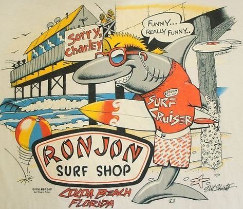 Ron Johns Surf Shop, Surf Shop Logos, Surf Artwork, Beach Wall Collage, Surf Logo, Ron Jon, Surf Poster, Ron Jon Surf Shop, Dorm Posters