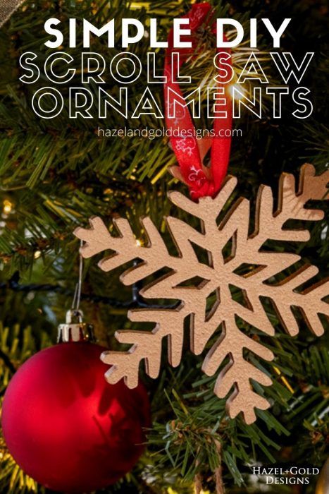 30 Christmas Decorations You Can Make - Her Tool Belt Scroll Saw Ornament Patterns, Easy Scroll Saw Patterns Free, Scroll Saw Projects Christmas, Christmas Scroll Saw Projects, Scroll Saw Christmas Ornaments, Scroll Saw Christmas Projects, Christmas Scroll Saw Patterns, Fun Christmas Decor Ideas, Scroll Saw Christmas