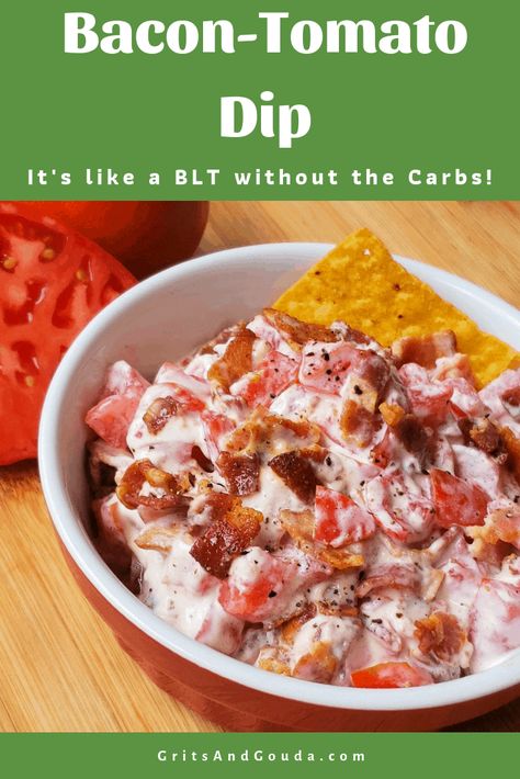 Bacon Tomato Dip Bacon Tomato Dip. If you like BLT sandwiches, you will LOVE this dip! Blt Sandwiches, Blt Dip, Bacon Dip, Soup Appetizers, Blt Sandwich, Tomato Dip, Bacon Tomato, Tailgating Recipes, Night Christmas