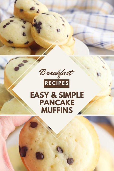 School Morning Breakfast, Muffins From Scratch, Easy Breakfast Muffins, Easy Breakfast Treats, Cook From Scratch, Recipe To Cook, Morning Recipes Breakfast, Easy Pancake, Pancake Muffins