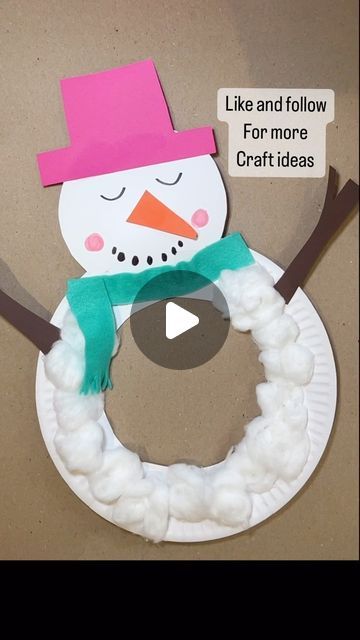 Home is where the art is on Instagram: "⛄️This adorable snowman paper plate craft is one of my favourites!  You will need a paper plate, cotton wool, paper, felt and marker pens! #cutecrafts #crafts #kidscraftsforfun #craftideas #craft #kidscrafts #funcrafts #easycrafts #craftsforkids #funcraftsathome #easycraftsidea #simplecrafts #artsandcraftsforkids #christmascrafts #preschoolathome #preschoolcrafts #toddlercrafts" Paper Plate Snowman Craft, Snowman Crafts For Toddlers, Christmas Paper Plate Crafts, Snowman Paper Plate, Paper Plate Snowman, Paper Plate Art, Christmas Fair Ideas, Paper Plate Craft, Christmas Paper Plates