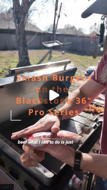 Blackstone Products on Instagram: "This brand new Pro-Series is perfect for any backyard meal! These smash burgers look delicious! You can find this griddle exclusively at @walmart for $697.00. Shop now: Link in bio   📷 by @patrickspringer: #smashburger on the new @blackstoneproducts Pro Series #griddle this thing is a beast. This is a walmart exclusive griddle.   #spring2024" Smashburgers On Blackstone, Blackstone Videos, Smash Burgers On Blackstone, Blackstone Burgers, Smash Burgers On Griddle, Blackstone Smash Burger, Burgers On The Blackstone, Easy Blackstone Meals, Blackstone Griddle Recipes