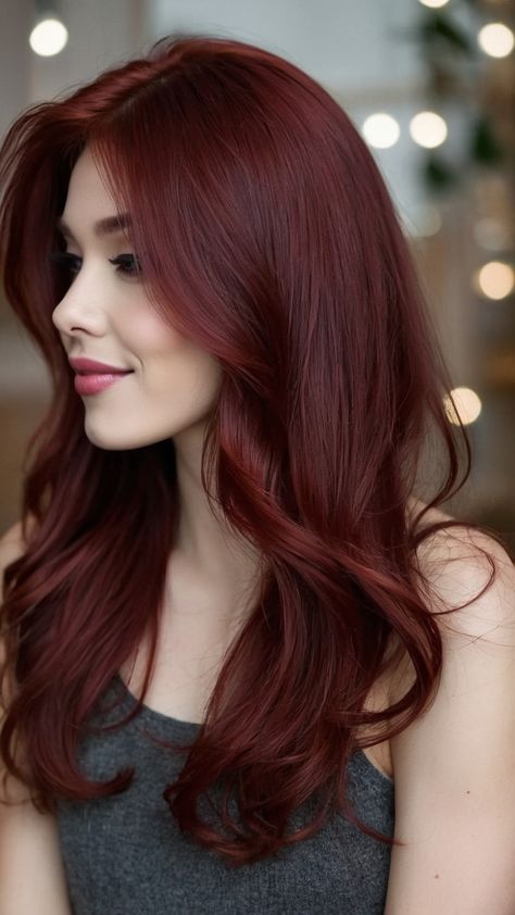 Achieve the perfect cherry cola hair color with our dark brunette formula specially designed for brunettes Whether you have curly locks or prefer highlights this brown skin-friendly balayage is ideal for pale skin tones and complements chocolate hues Great for short cuts and black hair this shade works beautifully on individuals with Indian skin tones Cherry Cola Hair Color On Pale Skin, Hair Color Indian Skin Tone, Cherry Cola Hair Color Brunettes, Hair Color Ideas For Brown Skin Tone, Dark Cherry Brown Hair, Red Hair Tan Skin, Cola Hair Color, Cherry Brown Hair, Cherry Cola Hair Color