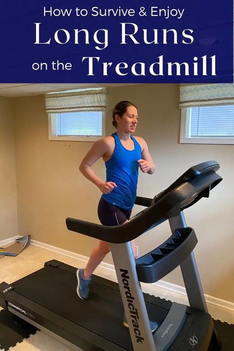 How to Survive and Enjoy Treadmill Long Runs in Winter Treadmill Long Run Workout, Build Endurance Running Treadmill Workouts, Tempo Run Workout, How To Build Endurance, Two A Day Workouts, 30 Minute Treadmill Workout, Running Treadmill Workout, Workouts For Runners, Hill Workout