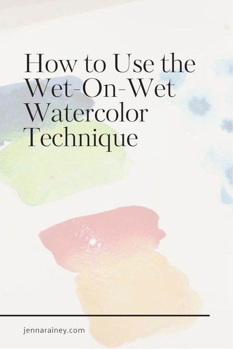 I'm sharing the magic of the wet-on-wet watercolor technique in this step-by-step tutorial! Learn how to blend and diffuse colors beautifully using three methods: pushing, pulling, and poking. Perfect for artists who want to elevate their watercolor skills with this classic technique. Painting Color Palette, Beginner Watercolor Painting, Painting Polymer Clay, Wet On Wet Watercolor, Watercolor Techniques For Beginners, Painting Tutorial Videos, Jenna Rainey, Wet Watercolor, Creative Painting Ideas