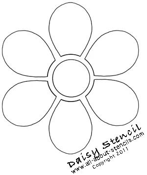 Daisy Stencil from www.all-about-stencils.com Boho Embellishments, Daisy Stencil, Pumpkin Stencils Free, Flower Stencils, Rose Stencil, Tree Stencil, Stencil Projects, Stencils Printables, Zoo Babies