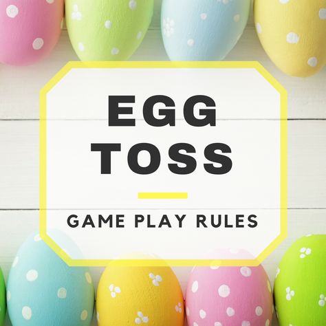 The egg toss game is a traditional game played at family reunions, field days, birthday parties, and even on Easter. It’s a good time and can get quite messy, which is all a part of the fun! It’s likely that you have played this game at some point in our life, and probable that it [...] Easter Egg Toss Game, Egg Toss Game, Beer Olympics Games, Relay Games For Kids, Kids Birthday Party Activities, Chicken Party, Basket Toss, Confetti Eggs, Homemade Carnival Games