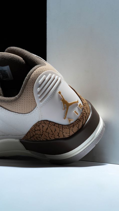 The Air Jordan 3 Retro 'Orewood Brown' releases Saturday, 7/29. Click the link in our bio to enter the draw. Enter the draw: https://feature.com/products/jordan-air-jordan-3-retro-light-orewood-brown-metallic-gold Jordan 3 Wallpaper, Brown Jordan 3, Sneaker Wallpaper, Jordan 3 Palomino, Jeffrey Jordan, Sneakers Wallpaper, Nike Air Jordan 3, Jordan Retro 3, Retro 3