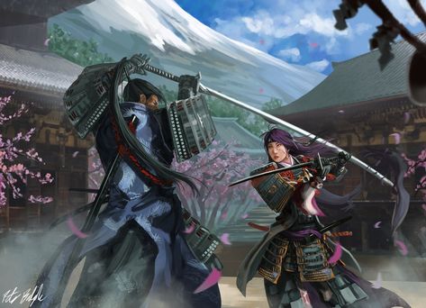 Fantasy Samurai, Four Siblings, Ghost Of Tsushima, Samurai Art, Samurai Warrior, Mythical Creatures Art, Game Inspiration, Arte Fantasy, Japan Art