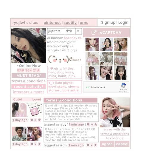 Carrd Inspo Template Pink, Pink Carrd Ideas, Twice Pink Aesthetic, Twice Pink, Carrd Inspo Pink, Cute Carrd.co Ideas, Pink Carrd, Carrd Aesthetic, Carrd.co Theme