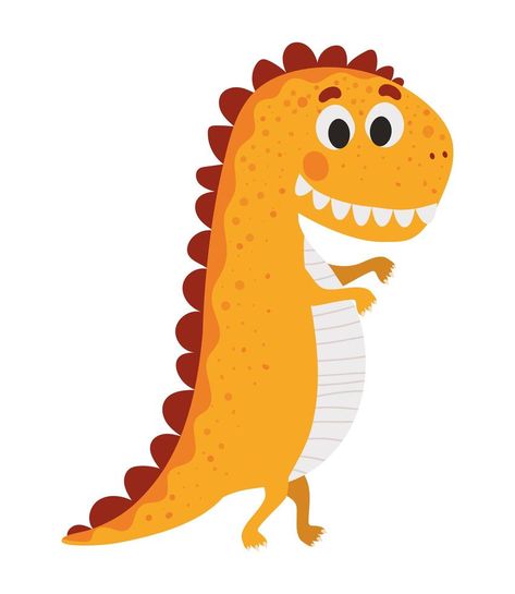 Orange Dinosaur, Baby Boy Birthday Cake, Markers Drawing Ideas, Dinosaur Illustration, Kids Illustration, Whimsical Wall Art, Baby Illustration, Face Illustration, Baby Boy Birthday