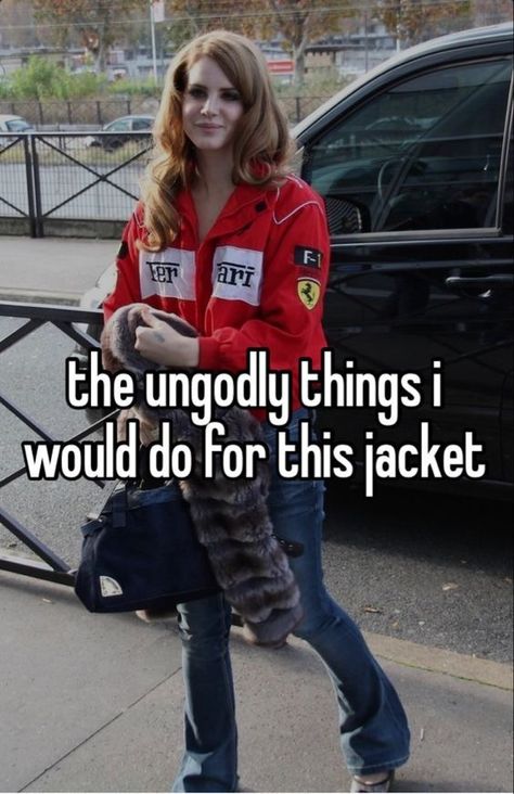 Lana Del Rey F1 Jacket, Lana In Ferrari Jacket, Lana Del Rey Racing Jacket Merch, Lana Ferrari Jacket, Lana Racing Jacket, Lana Del Rey Racing Jacket Outfit, Lana Ferrari, Lana Del Rey Racing Jacket, Lana Del Rey Racer Jacket