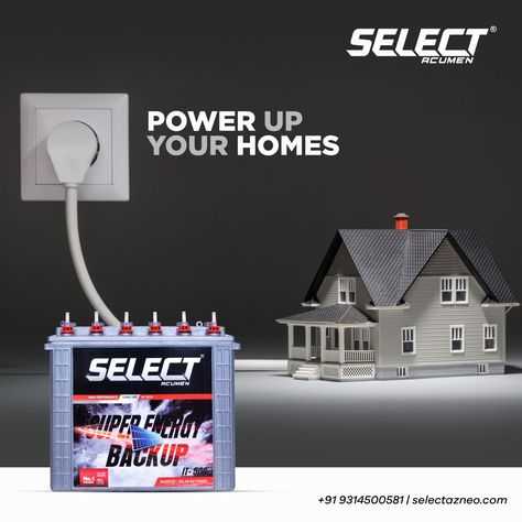 Select batteries have trustworthy backup which keeps your homes bright even during frequent power cuts. Visit us : www.selectazneo.com Call us : 9314500581 #Battery #Inverter #Batteries #HeavyDuty #Longlife #SelectAzneo #Tubular #Azneo #Acumen #PowerPacked #powerful #SAPL Inverter Creative Ads, Inverter Battery Creative Ads, Lion Drawing, Social Media Poster, Instagram Feed Ideas, Creative Posters, Creative Ads, Photo Effects, Post Design