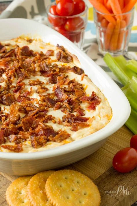 2023 Appetizers, Cheesy Dip Recipes, Cheesy Bacon Dip, Onion Dip Recipe, Queso Dip Recipes, Bacon Dip, Cheesy Dip, Crowd Pleasing Appetizers, Favorite Dips