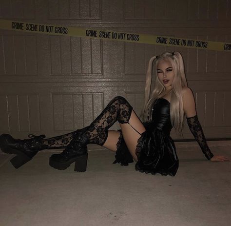 #grunge #grungeaesthetic #anime #misa #cosplay #aesthetic #pinthis #followme #grungegirl #outfitinspiration Nikki Reed, Maggie Lindemann, Halloween Costume Outfits, Grunge Girl, Swaggy Outfits, Goth Outfits, Alternative Outfits, Grunge Style, Edgy Outfits