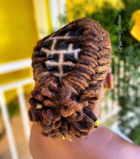 Double Barrel Loc Style, Petal Loc Styles For Women, Loc Updo For Wedding, Barrell Roll Loc Styles, Wedding Locks Hairstyles, Loc Styles Vacation, Updos For Locs For Women, Wedding Locs Hairstyles Short, Loc Updos For Women Wedding