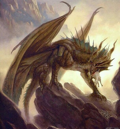 Ddraig Bronze Dragon Art, Bronze Dragon Dnd, Todd Lockwood, Dragon Medieval, Bronze Dragon, Dragon's Lair, Cool Dragons, Dragon Pictures, Fantasy Monster