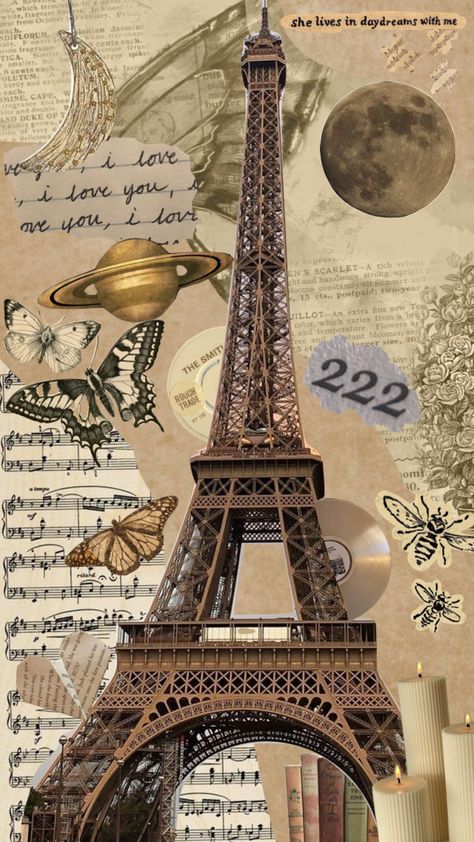 #paris #france #vintage #music #moodboard #collage #aesthetic #spotify #parisaesthetic #love #beigeaesthetic #brownaesthetic Aesthetic Wallpaper Paris Vintage, Eiffel Tower Aesthetic Vintage, French Collage Aesthetic, Paris Brown Aesthetic, France Collage Aesthetic, Paris Moodboard Aesthetic, Fondos Aesthetic Vintage Cafe, Brown Aesthetic Paris, Paris Background Aesthetic