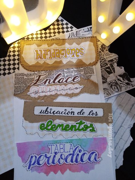 Títulos de los temas de Química. 📎Ideas de apuntes.  📝Ideas de títulos. 🖊️Studygram Cover Page For Project, Module Design, File Decoration Ideas, Creative School Project Ideas, Front Page Design, Paper Art Design, Bond Paper Design, School Creative, Scrapbook Printing