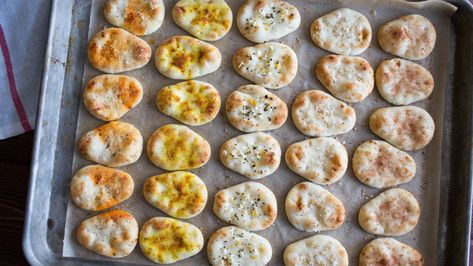 Dippers 5 Ways – Stonefire Authentic Flatbreads Naan Dippers, Mini Naan, Cheese Dippers, Bread Toppings, Naan Recipe, Bread Appetizers, Types Of Bread, Naan Bread, Naan