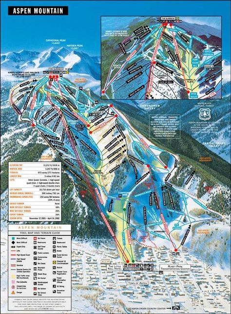 Aspen Mountain Aspen Vacation, Skiing Colorado, Colorado Snowboarding, Snowmass Colorado, Maps Design, Aspen Ski, Aspen Mountain, Aspen Snowmass, Colorado Trail