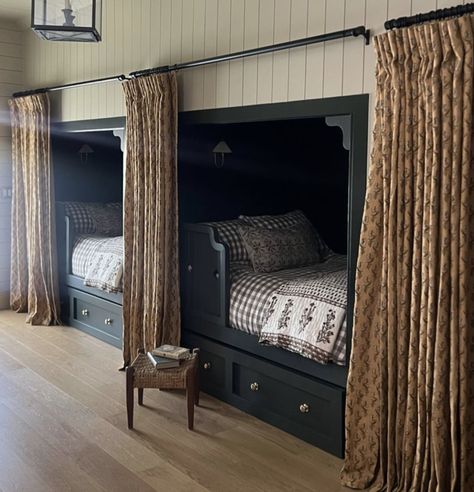 house seven design Attic Bunk Room, House Seven Design, Farm Bedroom, Barn Remodel, Bed Nook, Bunk Beds Built In, Built In Bunks, Bunk Rooms, Small Attic