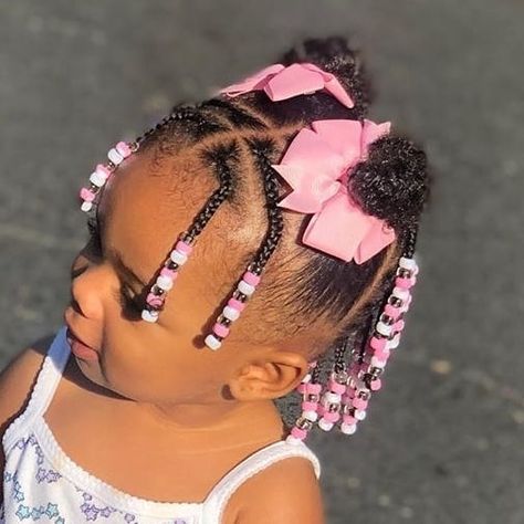 Infant Braids, Baby Girl Hairstyles Black, Girl Hairstyles Black, Cornrows Hair, Black Baby Girl Hairstyles, Children Hairstyles, Daughter Hairstyles, Toddler Braided Hairstyles, Cute Toddler Hairstyles