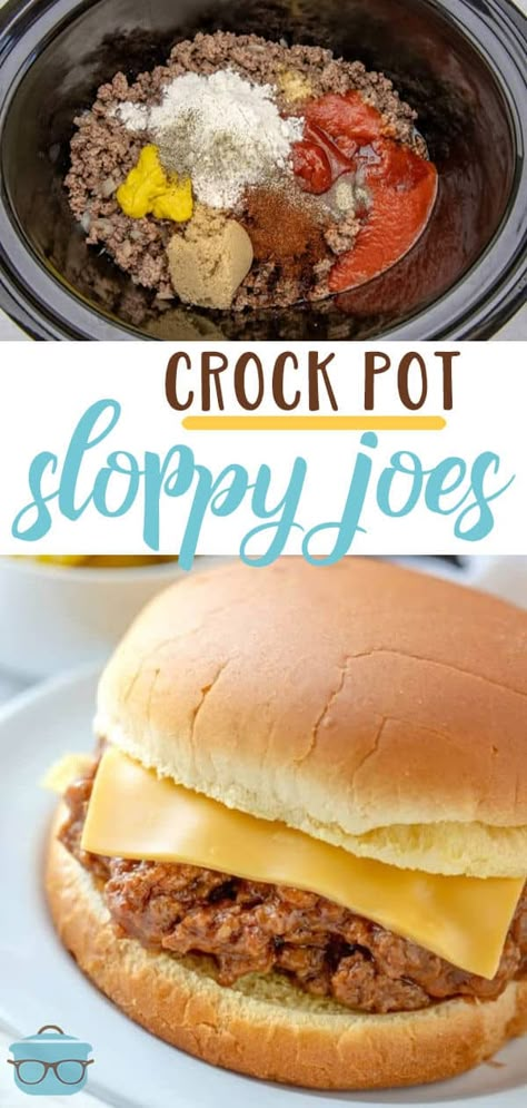 Crock Pot Sloppy Joes recipe from The Country Cook #crockpot #groundbeef Sloppy Joe Recipe Crock Pot, Best Sloppy Joes, Crock Pot Sloppy Joes, Slow Cooker Sloppy Joes, Beef Tomato, Pot Recipes Healthy, Sloppy Joes Recipe, Pot Recipes Easy, Crockpot Recipes Beef